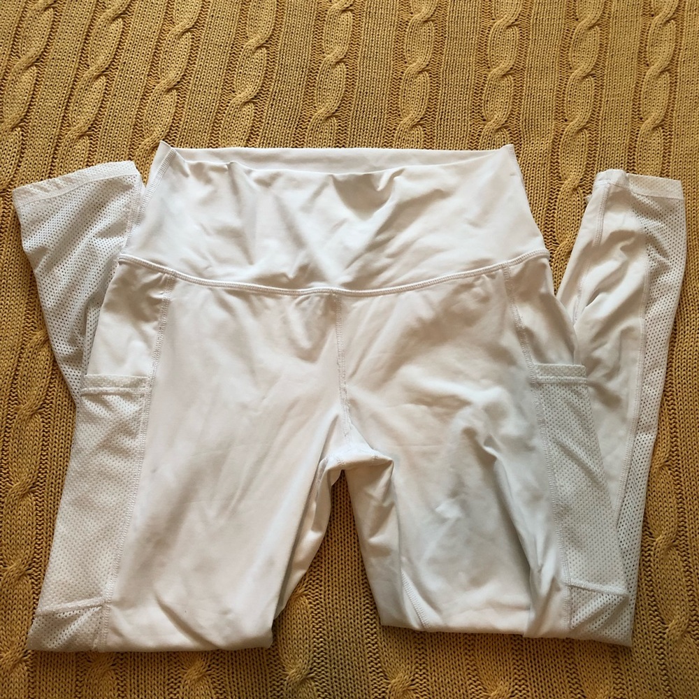 Aerie White Mesh Leggings